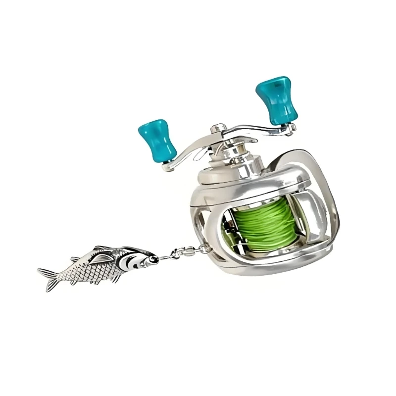 

Openable Finger Rings Fishing Reel Eye Catching Finger Jewelry Alloy Texture Suitable for Daily and Party Wear D0UB