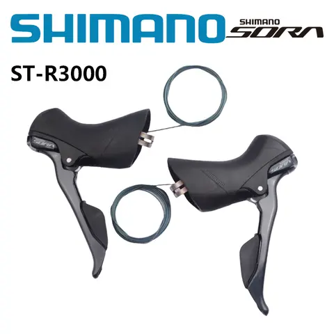 SHIMANO SORA R3000 2x9 R3030 3X9 속도 시프터 듀얼 컨트롤 레버 도로 자전거 자전거 앞 변속기 뒷 변속기