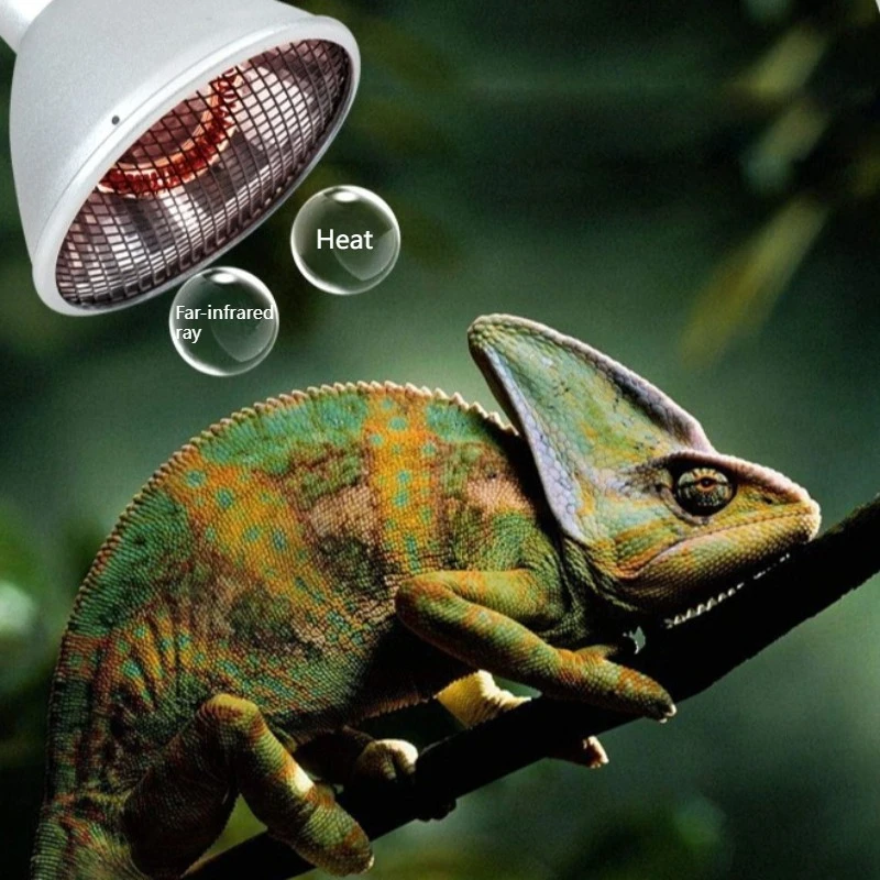 Reptiles Heat Bulb Far Infrared Terrarium Carbon Fiber Heating Bulb Turtle Lizard Hedgehog Heat Lamp Reptile Breeding Box Heater