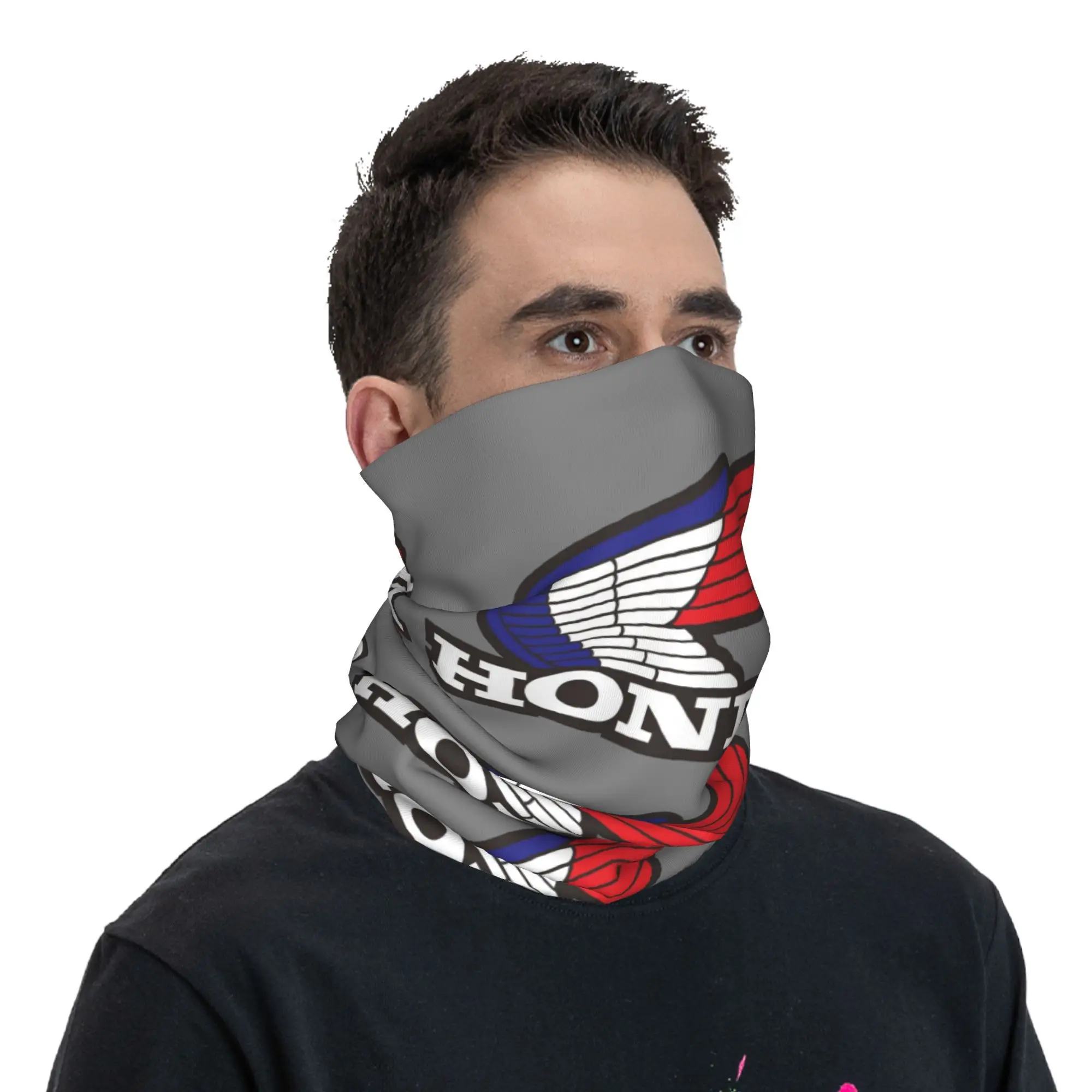 Custom H-Hondaes Bandana Neck Warmer Women Men Winter Hiking Ski Scarf Gaiter Motorcycle Face Cover