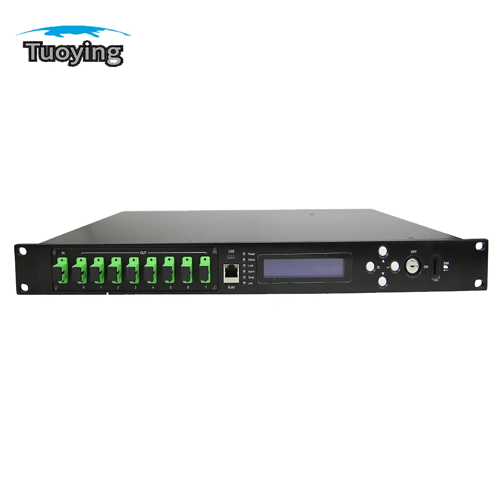 

1550nm1U Series High Power Er/Yb Doped Fibre Amplifier 8X22DB CATV Large and Medium Fibre Optic Transmission Network Equipment