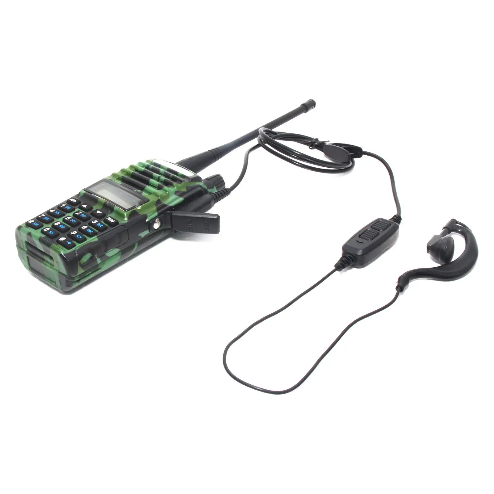 Dual PTT Button Earpiece with Mic Portable Single Wire for -82 Series Simple and Fashion Providing Clear Sound Quality Durable
