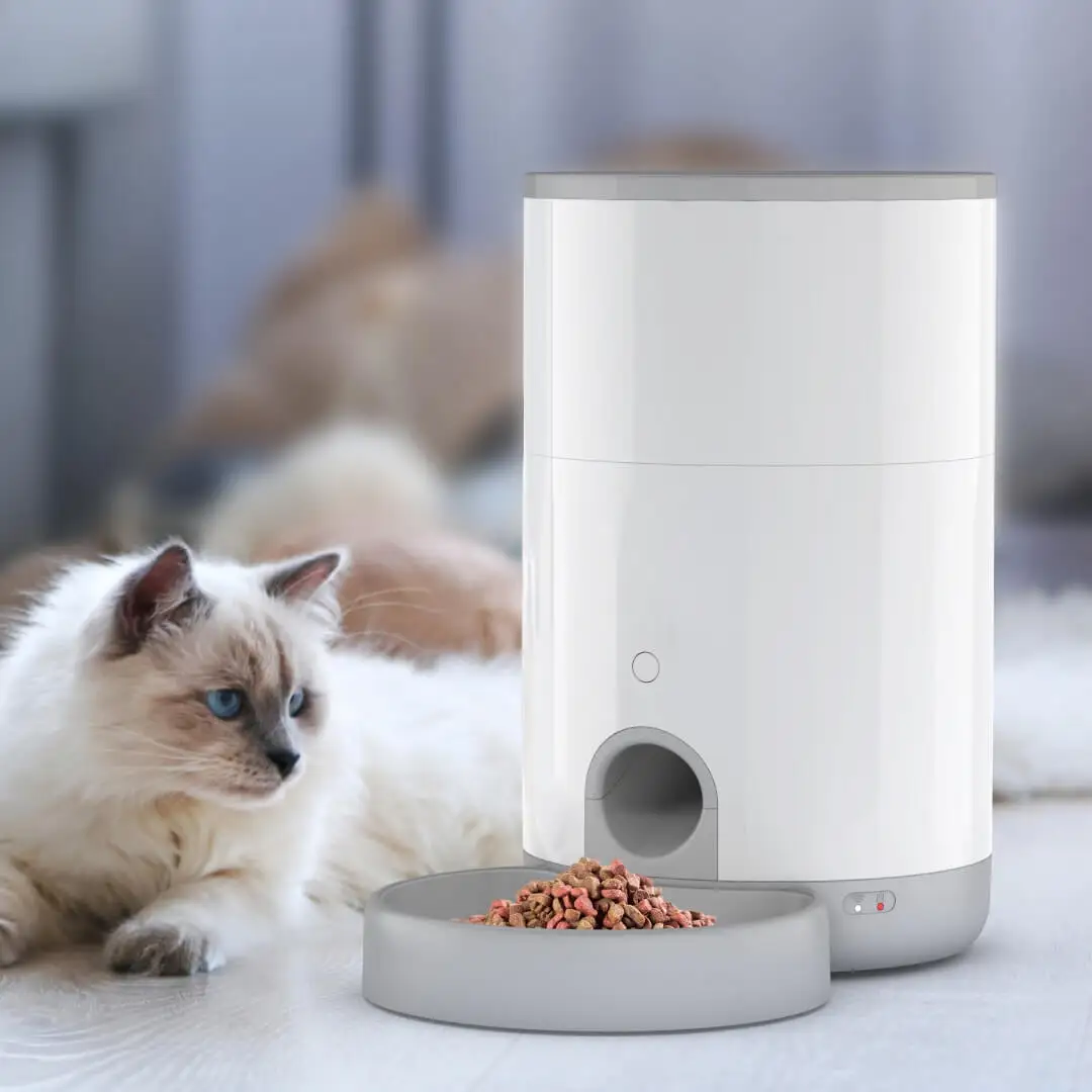 Automatic Cat Feeders With APP: WiFi Pet Smart Dry Food Dispenser With Alexa & Scene Missions,Timed Auto Pet Feeder For Cats, Ra