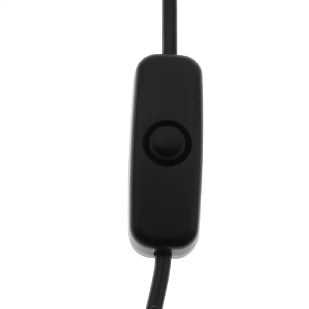 USB to Micro USB Power Cable with Button Switch Charging Lead 1M Durable Plastic 3A Output for Raspberry Pi Boards