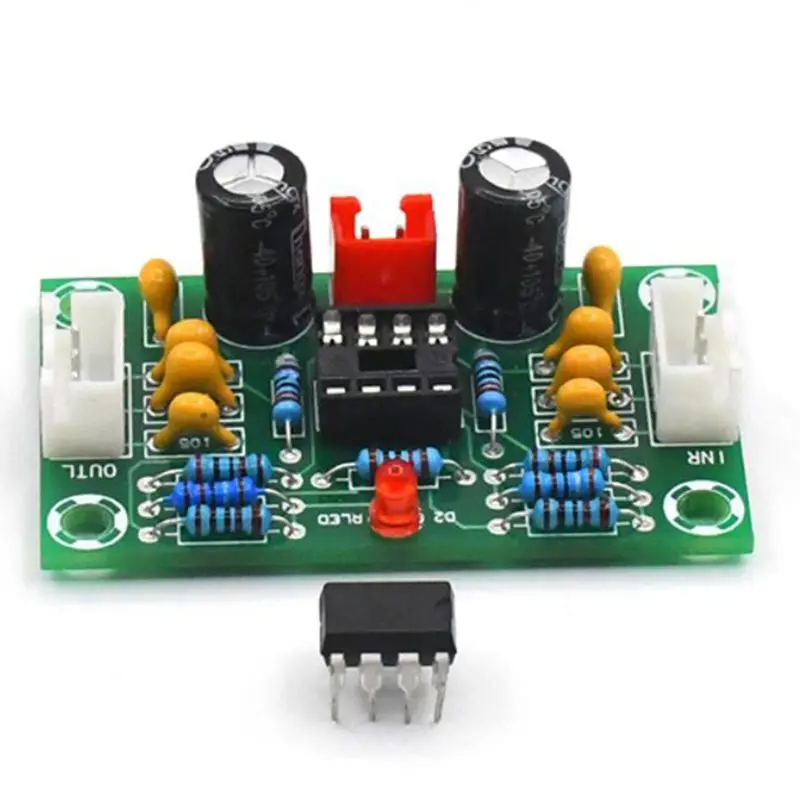 Mini Preamp Op Amp Module Amplifier Dual Channel NE5532 Preamplifier Tone Board 5 Times Wide Voltage 12-30V G10-004