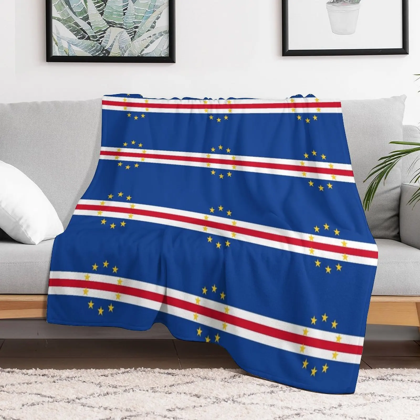 flag of Cape Verde Throw Blanket For Decorative Sofa Luxury Kid'S Blankets