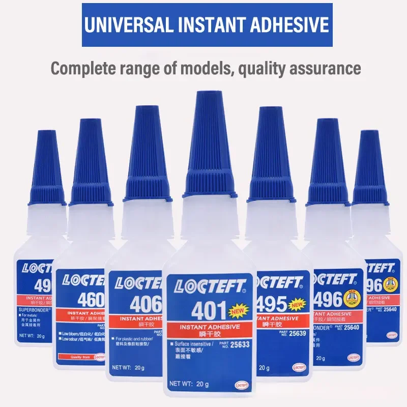 401 Instant Drying Adhesive 403/406/460/495/496 Strong Adhesive Low Whitening Odorless Fast Dryings Universal Adhesive 20g Glues