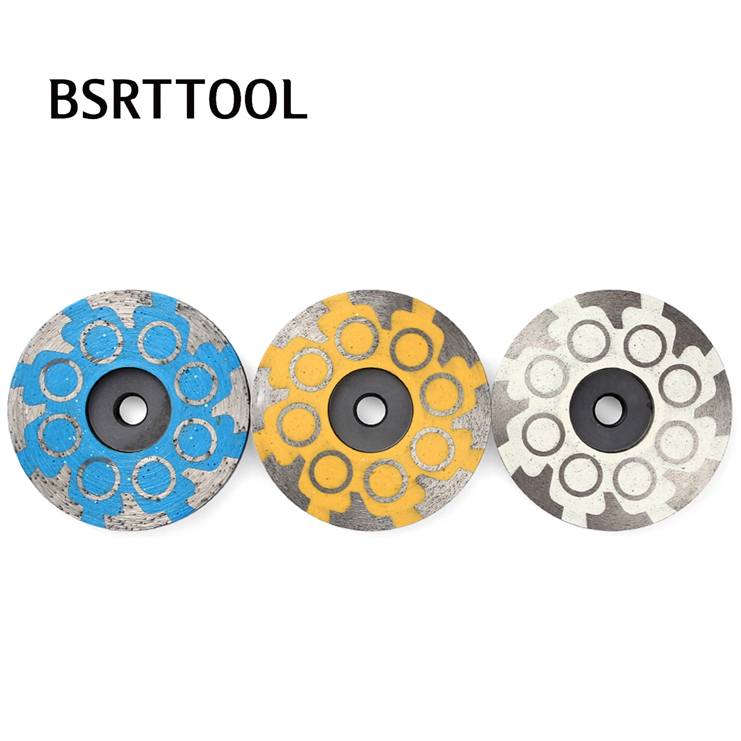 BSRTTOOL 4 Inch Diamond Grinding Carving Disc Wheel Disc M14 5-8/11 Thread Concrete Granite Stone Ceramic Cutting Disc Tool