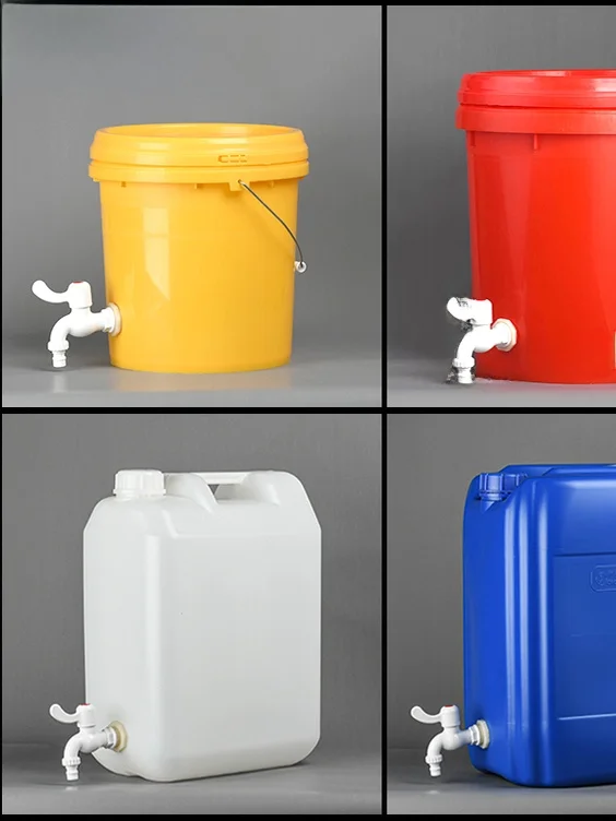 Thick Plastic Bucket Durable 25kg 30L with Faucet for Hand Washing Car Cleaning Water Storage Oil Barrel Mobile And Foldable