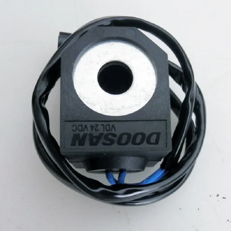 

For Doosan G24D Olenoid Valve Coil 24V 12V Pilot Safety Skm6 Excavator Parts