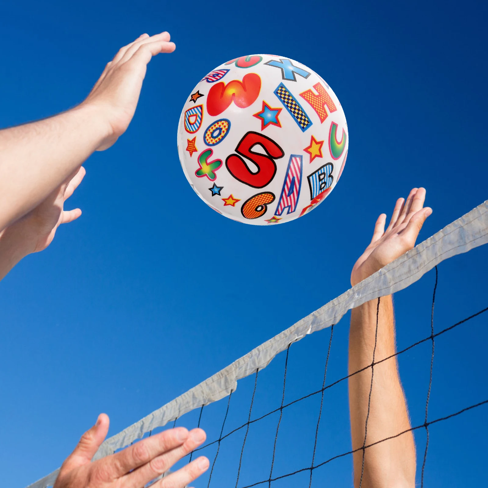 

2 Pcs 8 5 Inch Letter Inflatable PVC Balls Kids Toys for Beach Pool Party Games Lightweight Portable Reusable Toy Balls