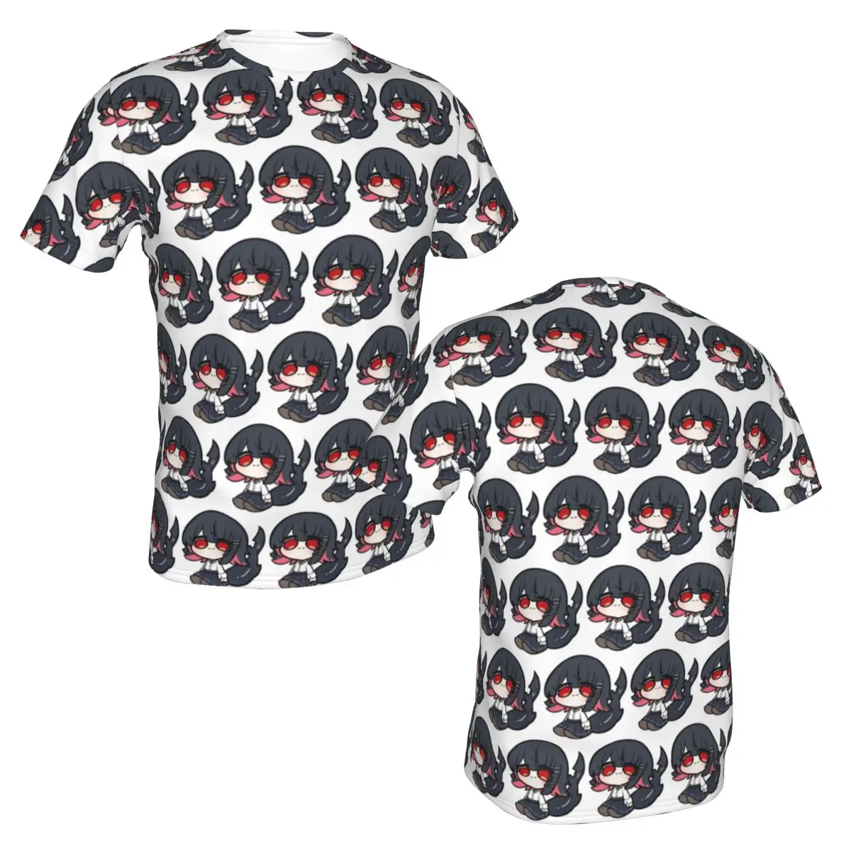 100% Cotton Anime Zenless Zone Zero Chibi Ellen Joe T-Shirt Men's Fashion T Shirt Men Crew Neck Summer Shirts Tops