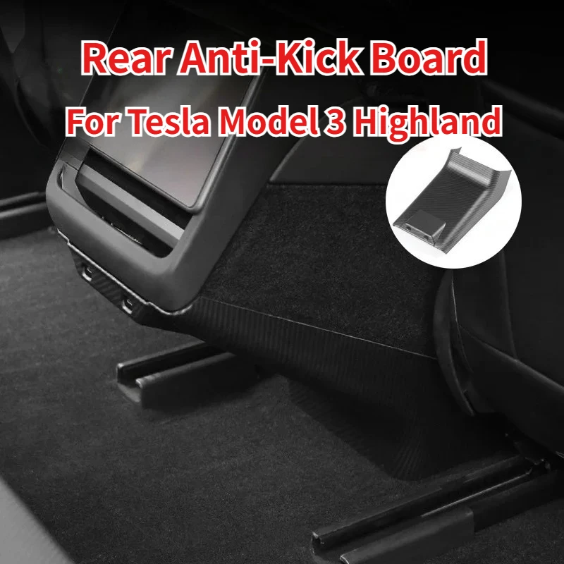 

Для Tesla Model 3 Highland 2024 2025 Центральный подлокотник Заднее сиденье Anti-Kick Board Защитный чехол от грязи Автомобильные аксессуары