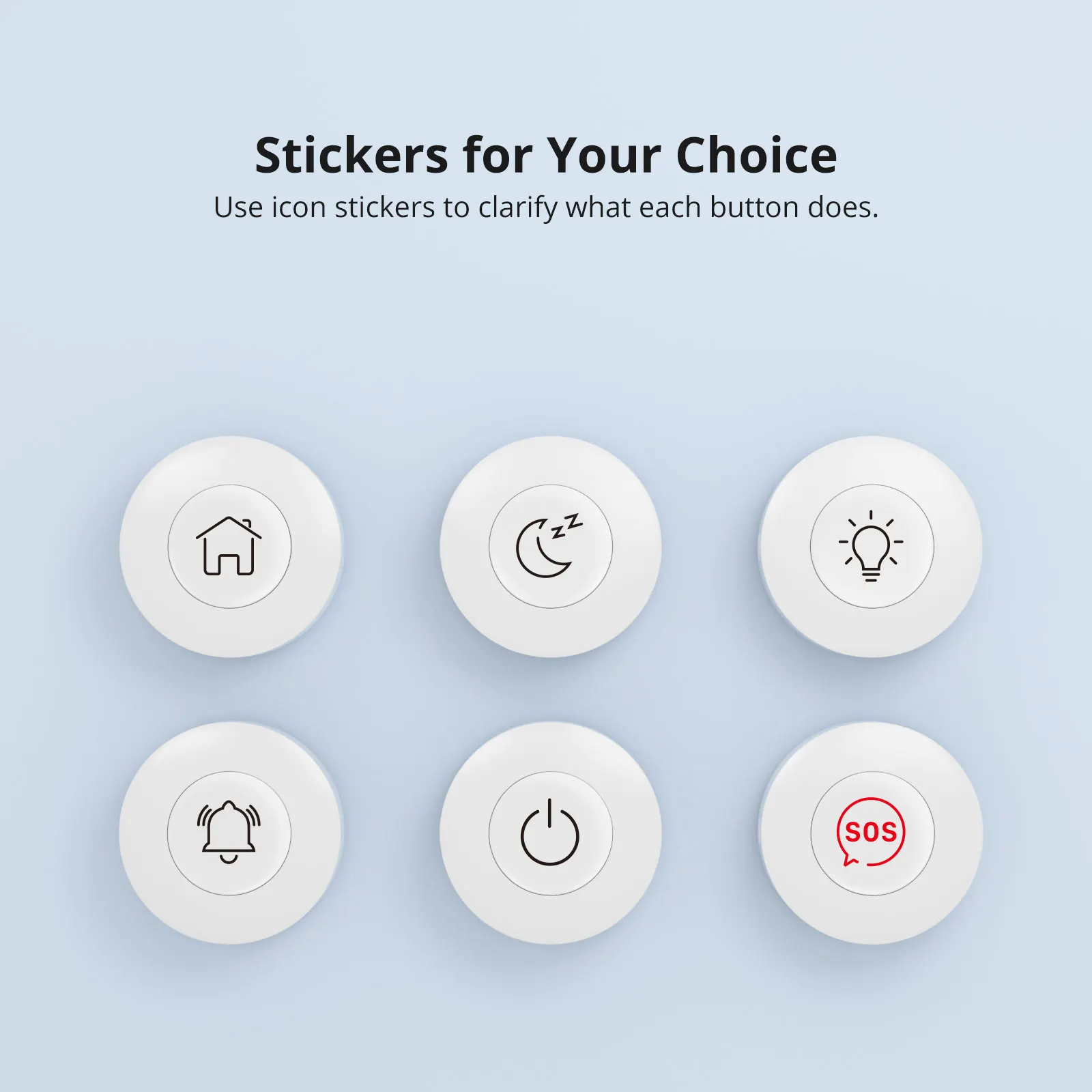 SONOFF SNZB-01P Zigbee Wireless Switch Custom Button Action Smart Scene يدعم NSPanel Pro وZB Bridge Pro وZBDongle-E.