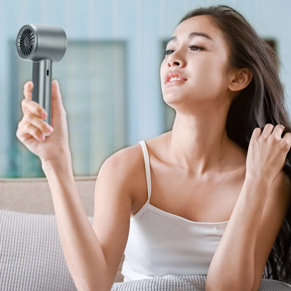 Ventilador portátil de mano USB recargable de alta velocidad potente ventilador de mano de energía eólica 120 ventilador 120 viento