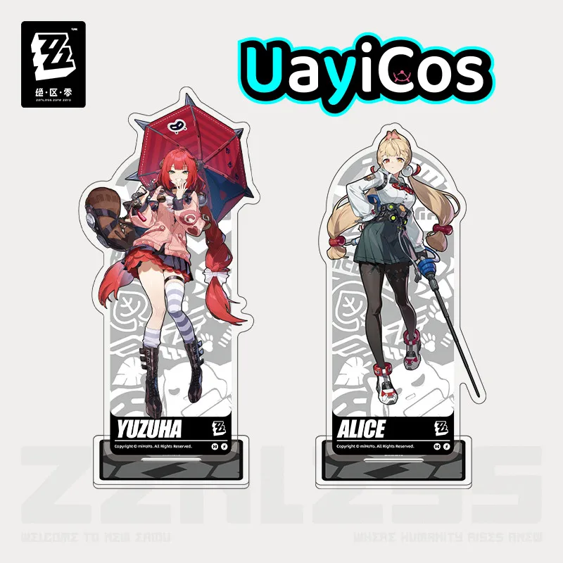 

Original Zenless Zone Zero Ukinami Yuzuha Alice Thymefield Acrylic Stand Desktop Ornaments Doll Accessories Anime Game Toy Kids