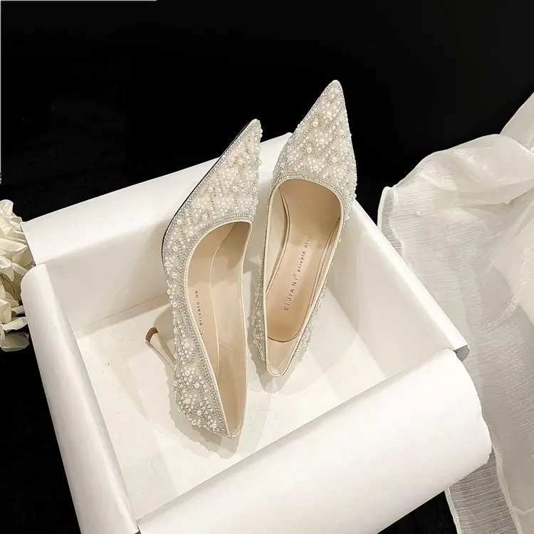 Women's High Heels Stiletto Heels Sequins Rhinestone Decoration Fashion Women's Dress Party Shoes