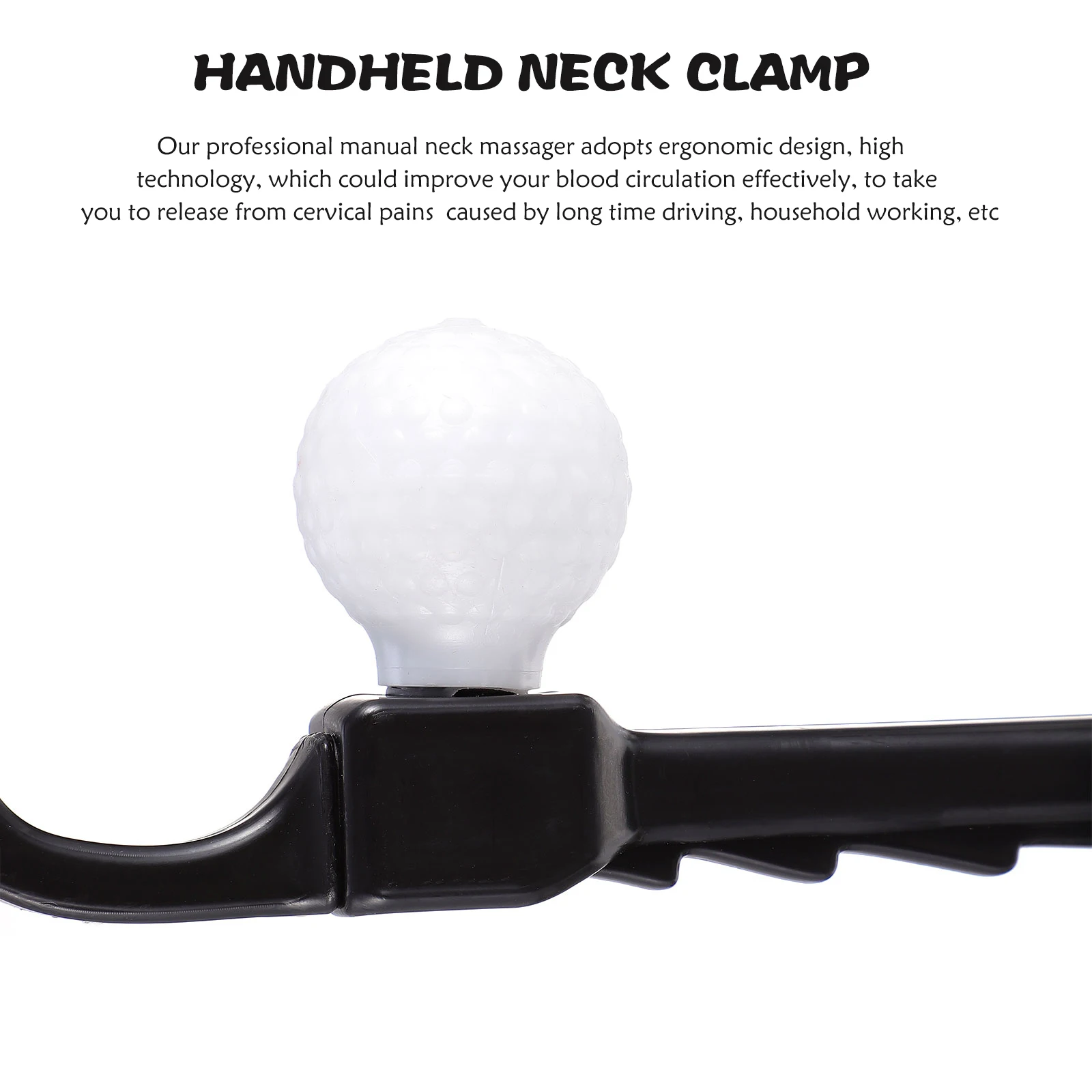

Massage Clip Vibration Massager for Pain Relief Portable Ergonomic Neck Massage Device Back Massager Tool Neck Device