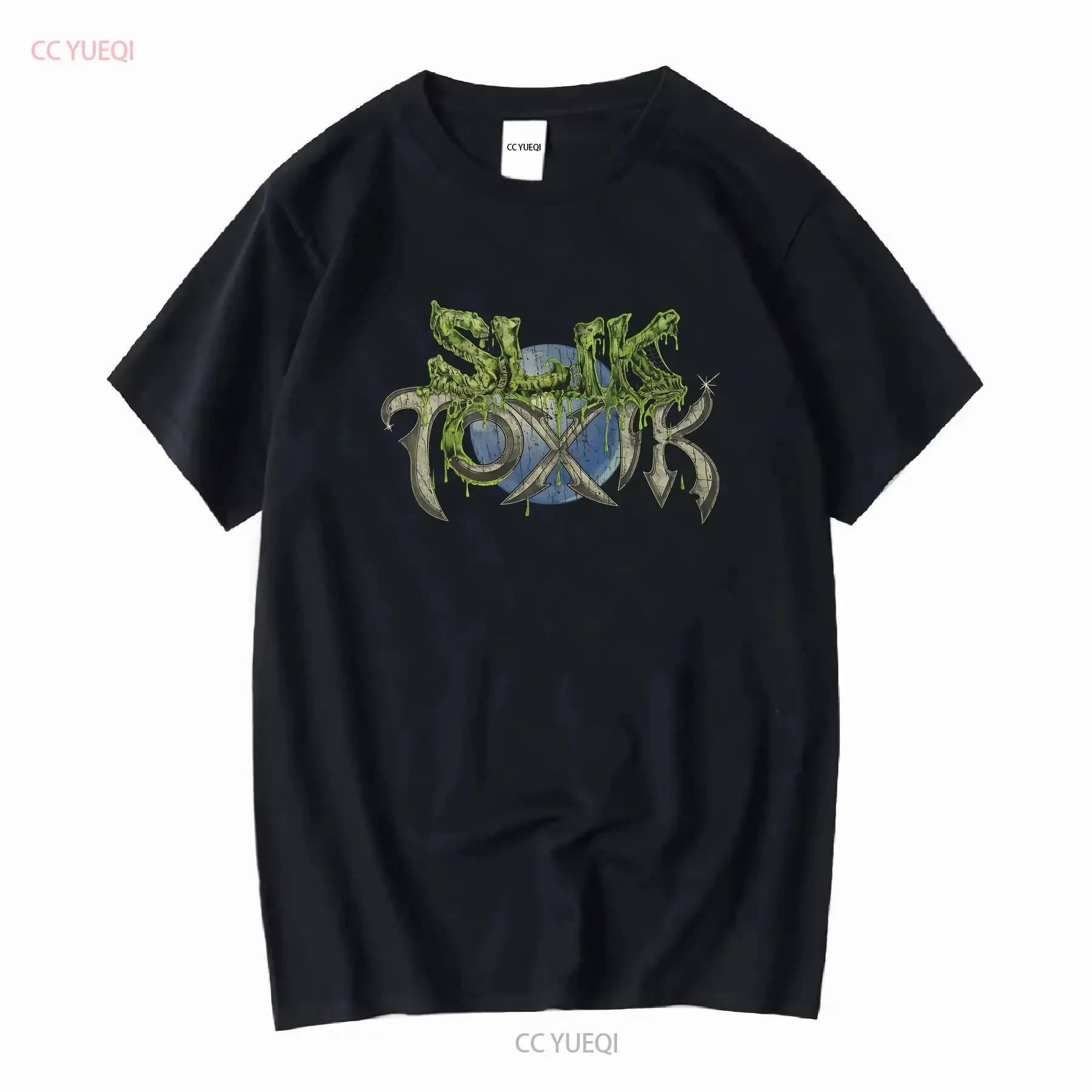 Slik Toxik 1988, camiseta Vintage para hombre, manga larga o corta, vintage, lavado, informal, ropa de calle suave, gráfico estirado