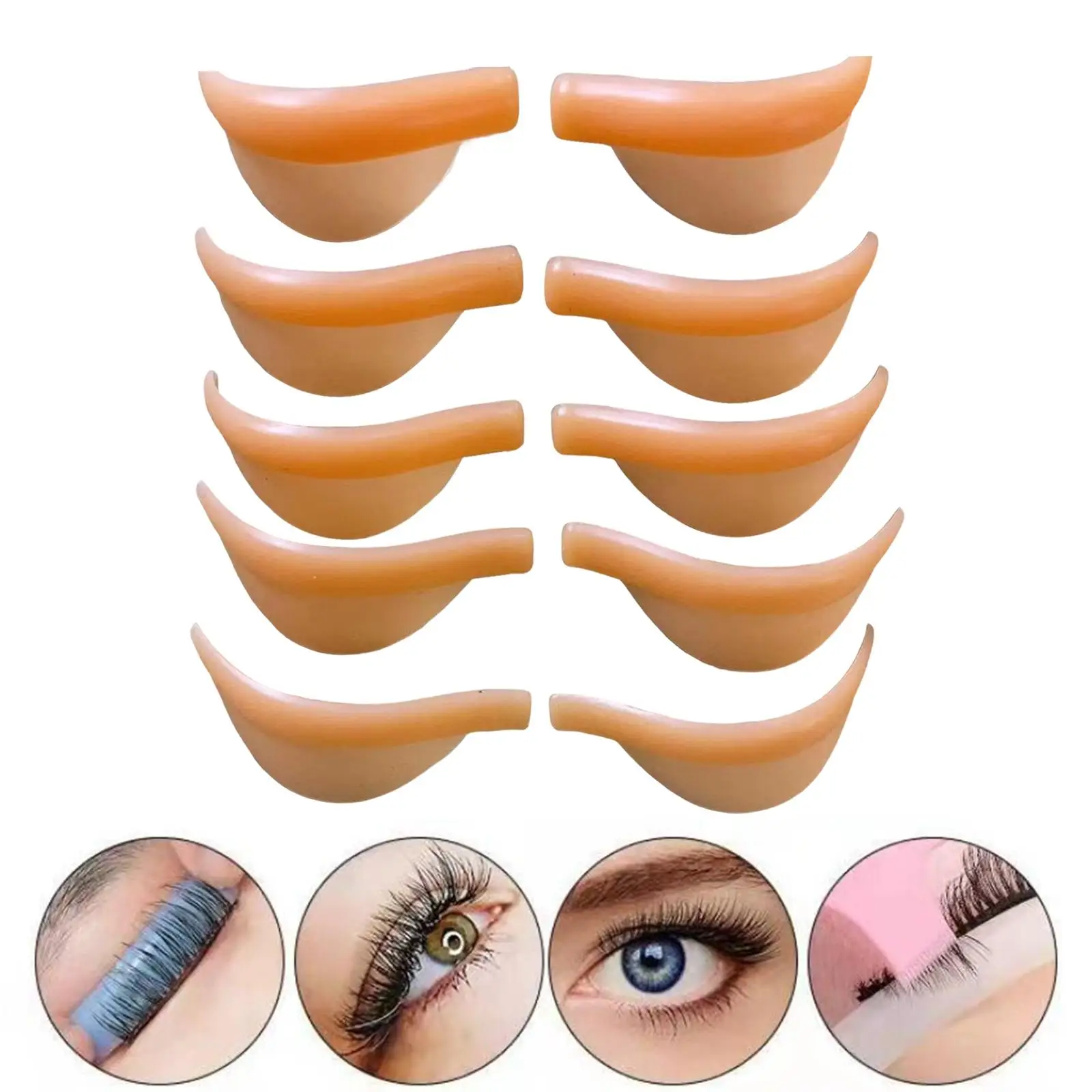 Almohadillas Reutilizables de Silicona para Lifting de Pestañas, Varillas Suaves para Permanente de Pestañas, Herramienta de Belleza para Extensión y Cuidado de Pestañas