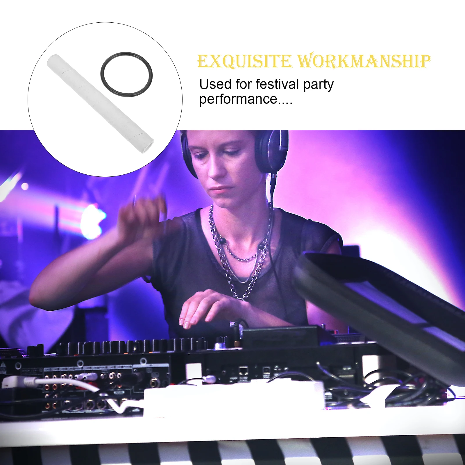 

1Set Buddha Sound Bowl Stick Durable Rubber Ring Meditation Singing Bowl Accessories for Yoga Worship Buddhism Tools