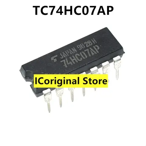 New and original TC74HC07AP DIP14 TC74HC07P Into the logic IC 74hc07 Hex buffer microcontroller chip cmos digital set