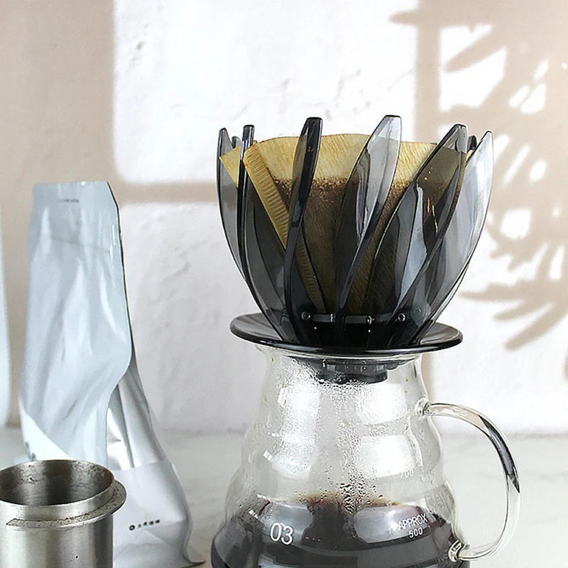 Filtro per caffè Drip Hand Brew Coffee Filter Coffee Dripper Spiral Rib Design per 1-4 tazze per l'home Office