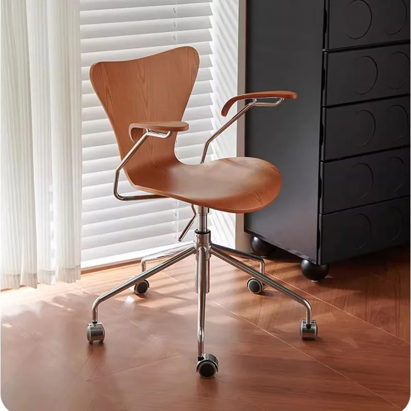 

Kids Feeding Office Chair Low Backrest Lightweight Portable Throne Study Office Chair Wheels Bedroom Taburete Salon Furniture