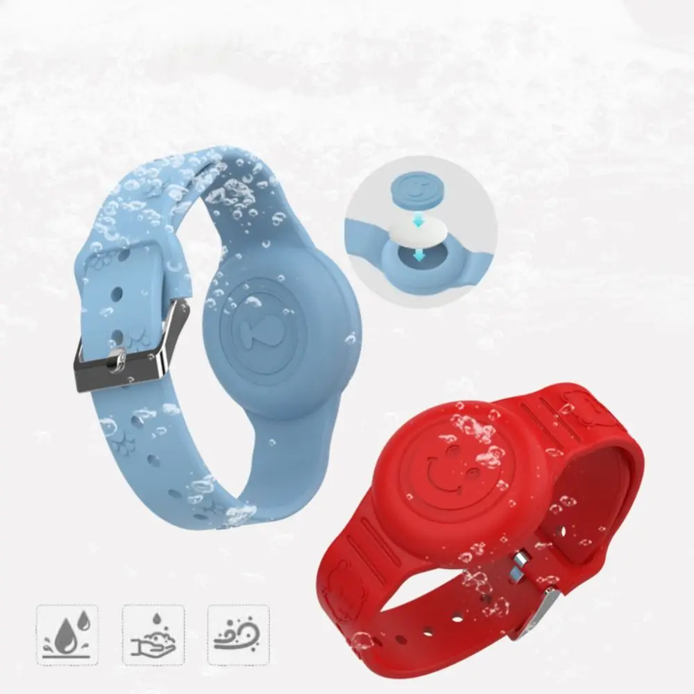 Novo silicone crianças pulseira titular à prova dwaterproof água criança pulseira caso pulseira rastreador acessórios pulseira de silicone para apple airtag