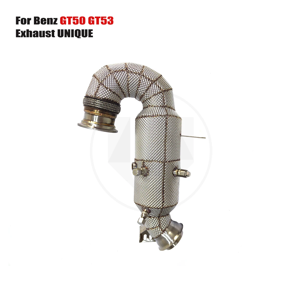 تصاميم فريدة من نوعها 2018+ Benz AMG gt43 gt50 gt53 3.0T ss304 لا يوجد محرك ضوء أنبوب عادم النازل مع عازل #4