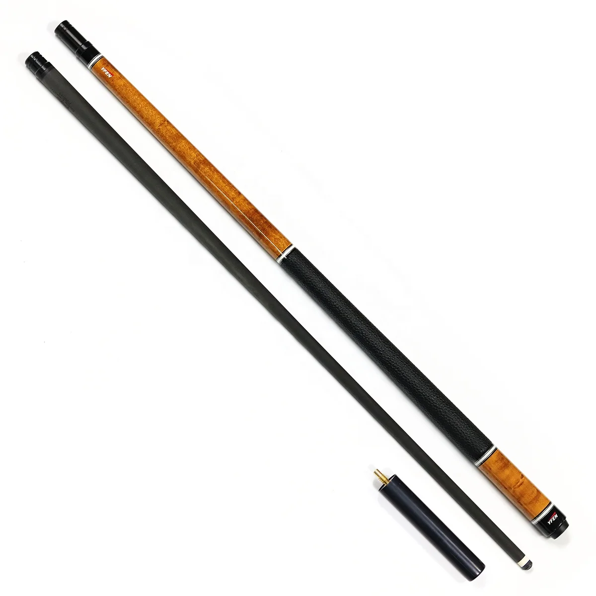 Superior Carbon Fiber Shaft Maple Wood Butt 12.5mm/11.5mm 1/2 Billiard Pool Cue With Extension