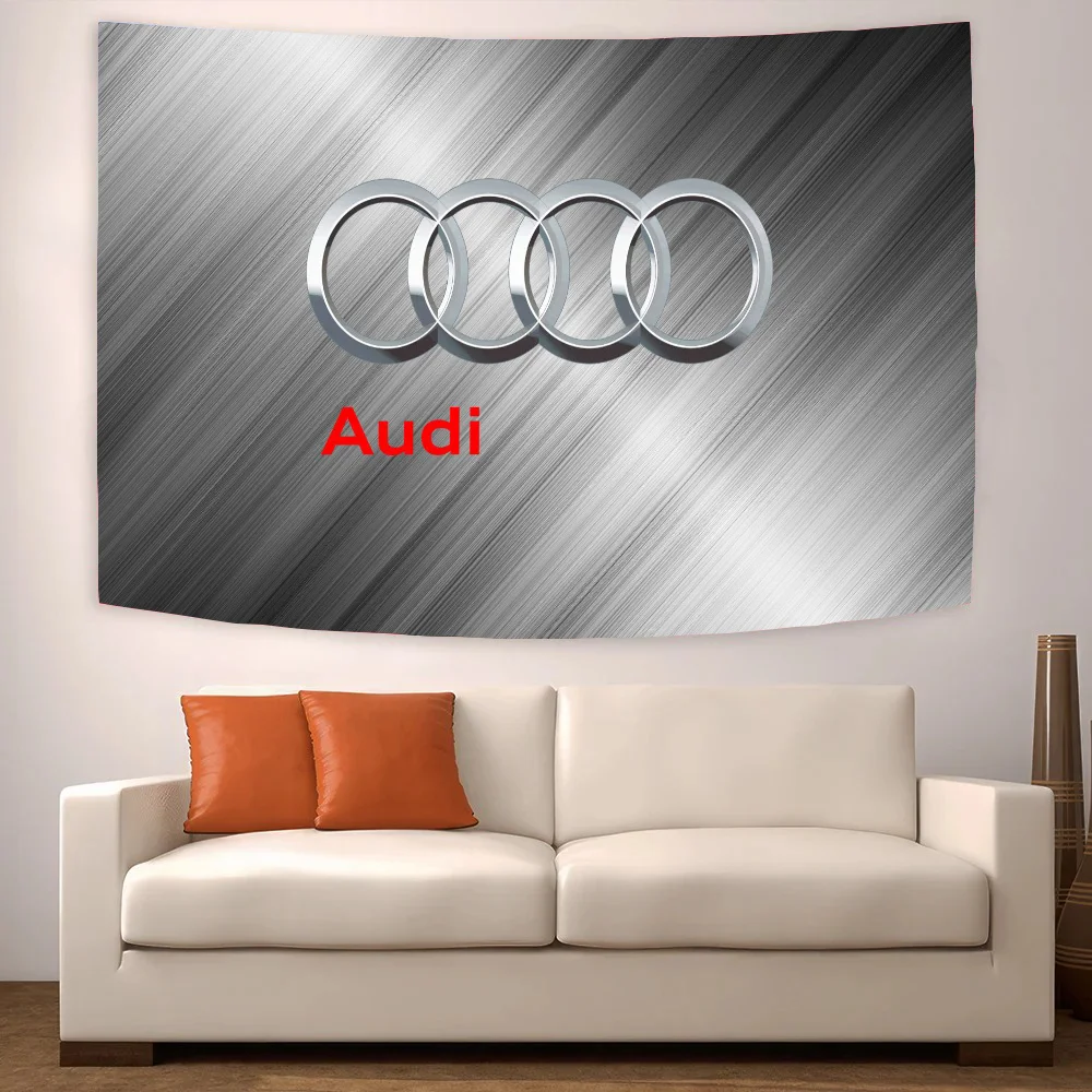 A-audi Logo Garden Flag to Hang Outdoor Decorations Garage Decoration Decorative Flags and Banners Flags for Rooms Home Decor