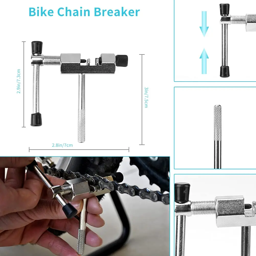 Bicycle Repair Tool Accessories Chain Breaker Flywheel Remover Cutter Crank Puller Cycling Wrench MTB Road Bike Maintenance Tool