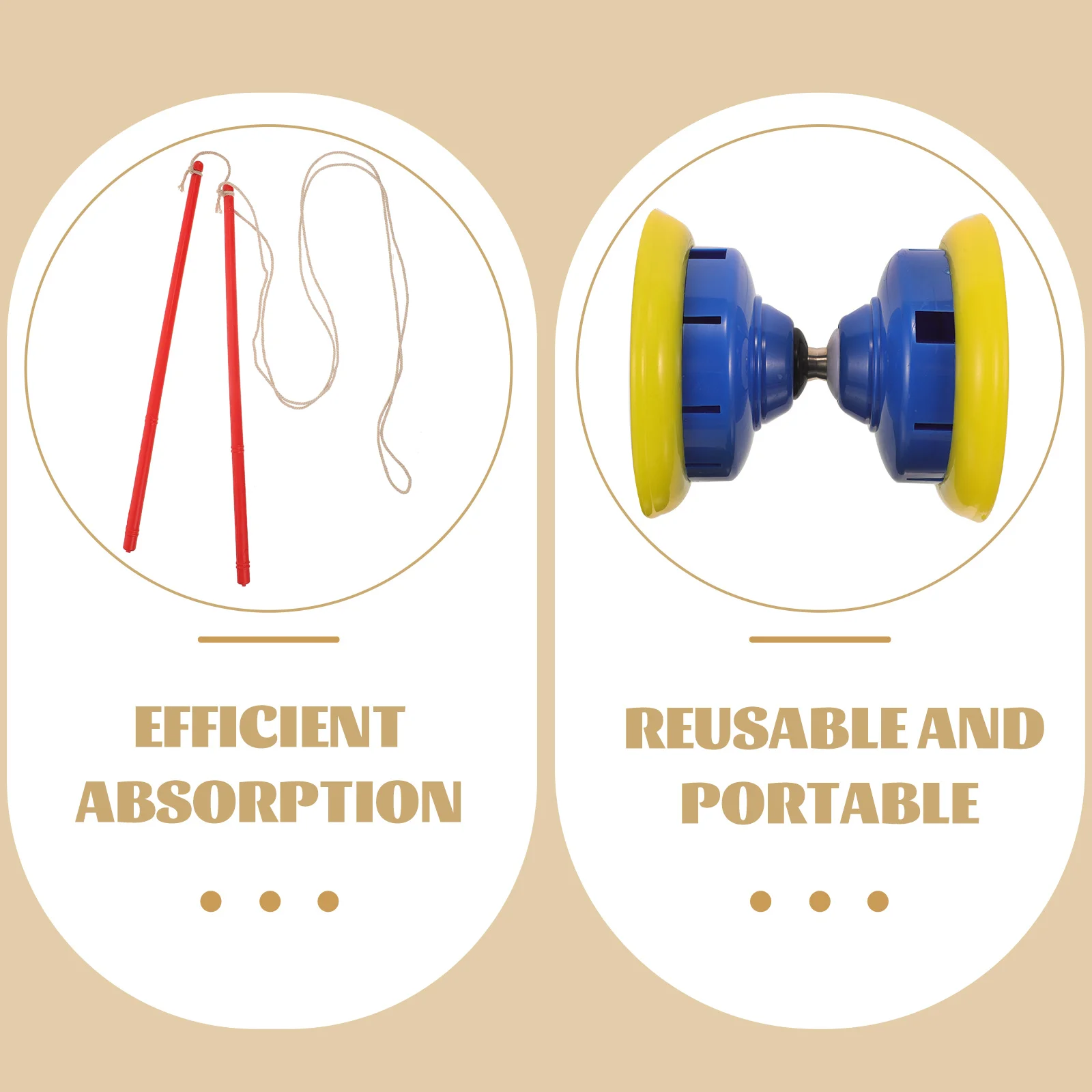 

Diabolo Blue Kids Juggling Toy Fitness Elderly People Chinese YoYo Radian Smooth Reusable