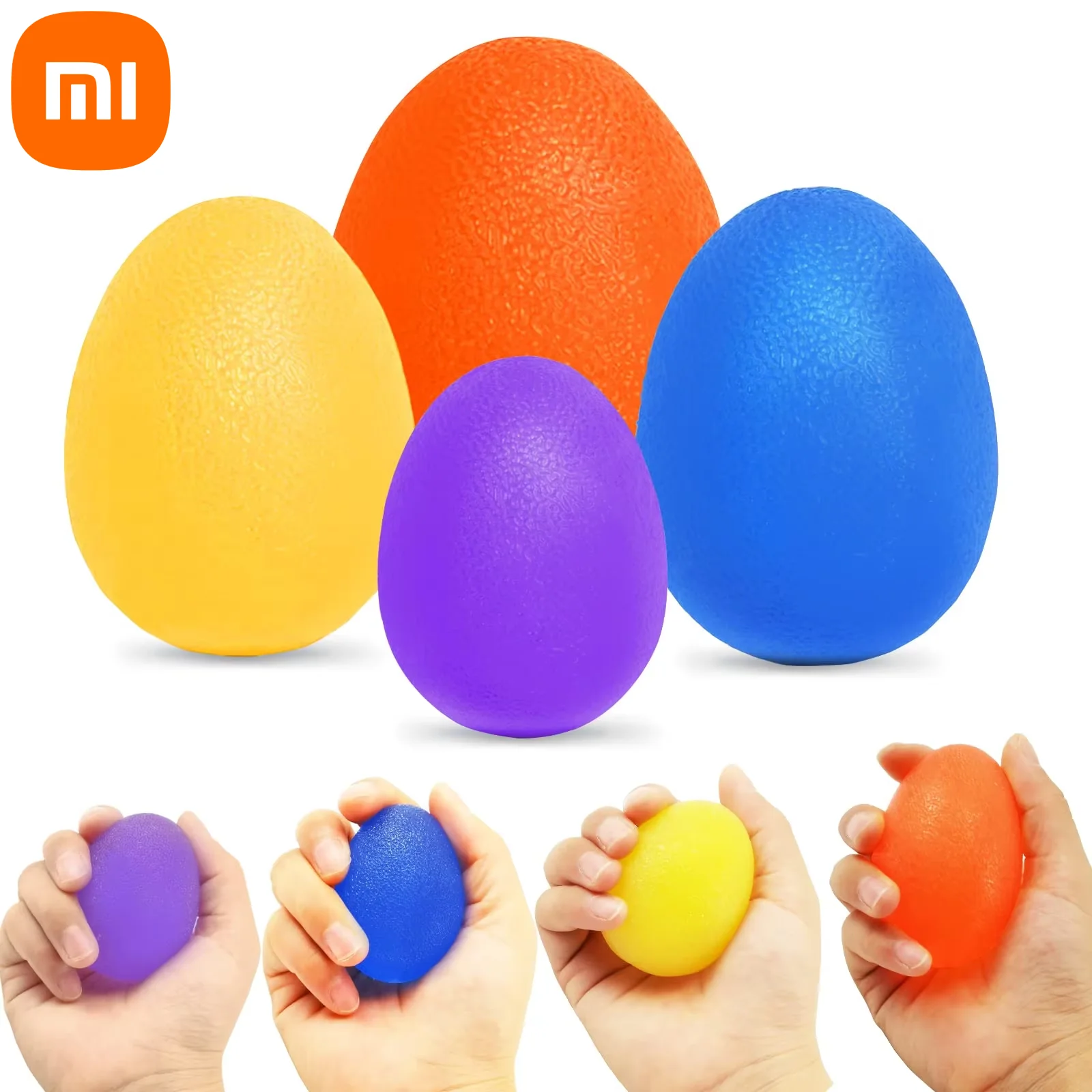 Xiaomi Silicone Hand Grip Ball Egg Gym Fitness Finger Heavy Exerciser Muscle Recovery Gripper Trainer Stress Reliever Squeeze