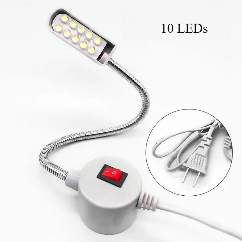 ماكينة خياطة مصباح أداة العمل مصباح صناعة شقة LED الإضاءة الجدول المنقولة المغناطيسي شفط COB الملابس ضوء أضواء إبرة