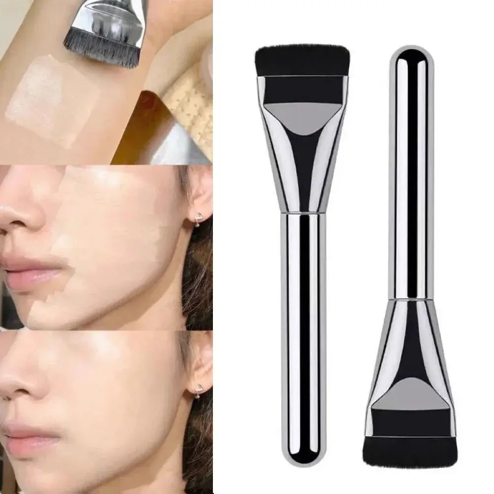 Nuevo cepillo de base coreano, ultrafino, piel desnuda, cabeza plana, fino, ligero, corrector, maquillaje, máscara Facial