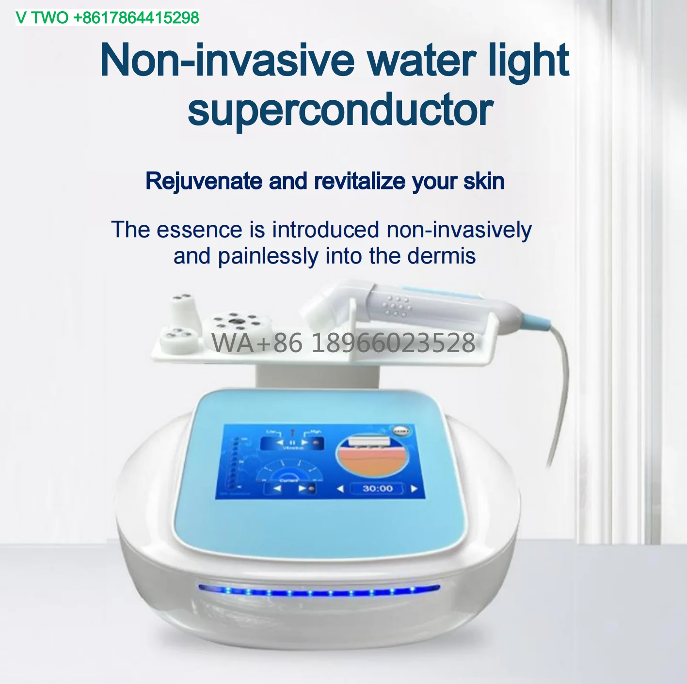 Multi‑Functional Non‑Invasive Electroporation Water‑light Beauty Device With Facial Analysis Module For Home & Spa