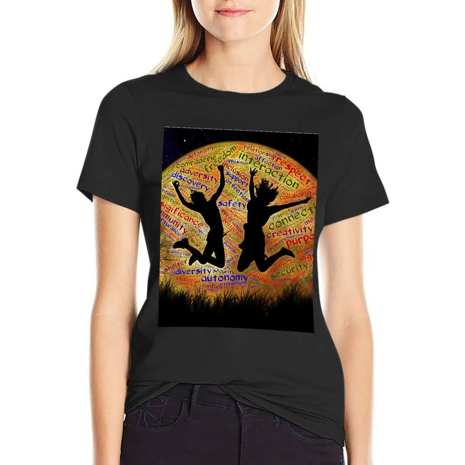 

OPEN ARMS T-Shirt sports fans quick drying hippie clothes rock and roll t shirts for Women