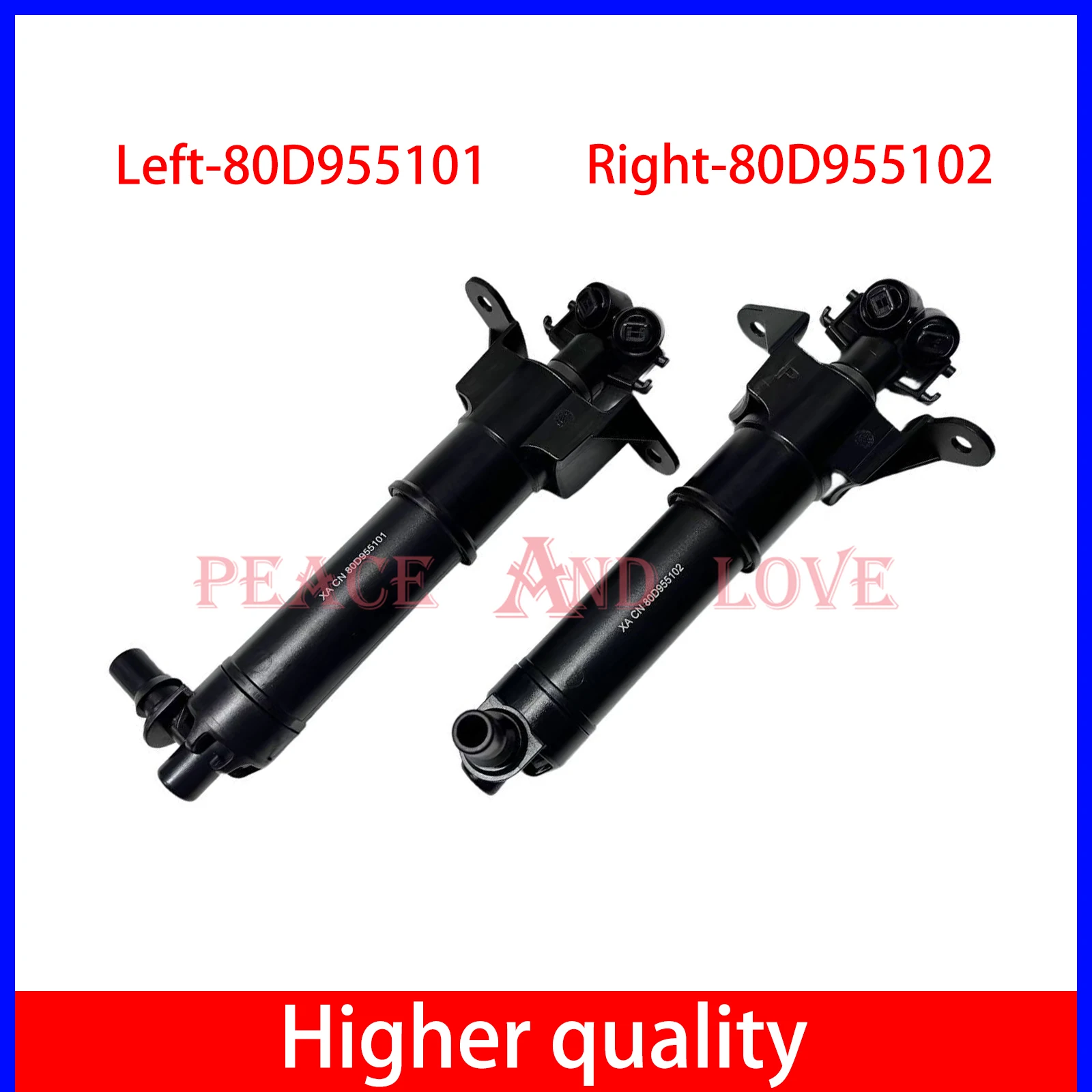 

80D955101 80D955102 Левый и Правый Форсунки омывателя фар переднего бампера для Audi Q5 2017 2018 2019