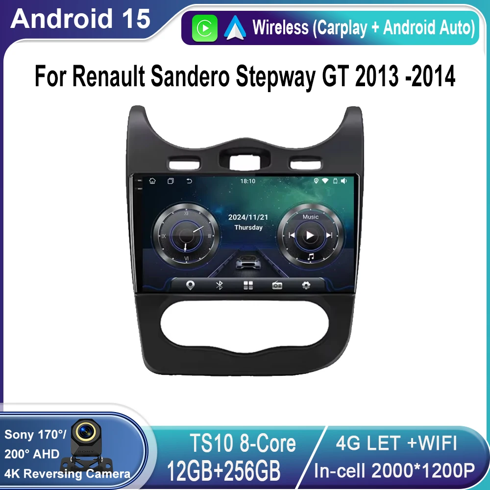 

Android OS For Renault Sandero Stepway GT 2013 -2014 Car Radio Stereo Multimedia Video GPS Navigation Player QLED screen BT WIFI