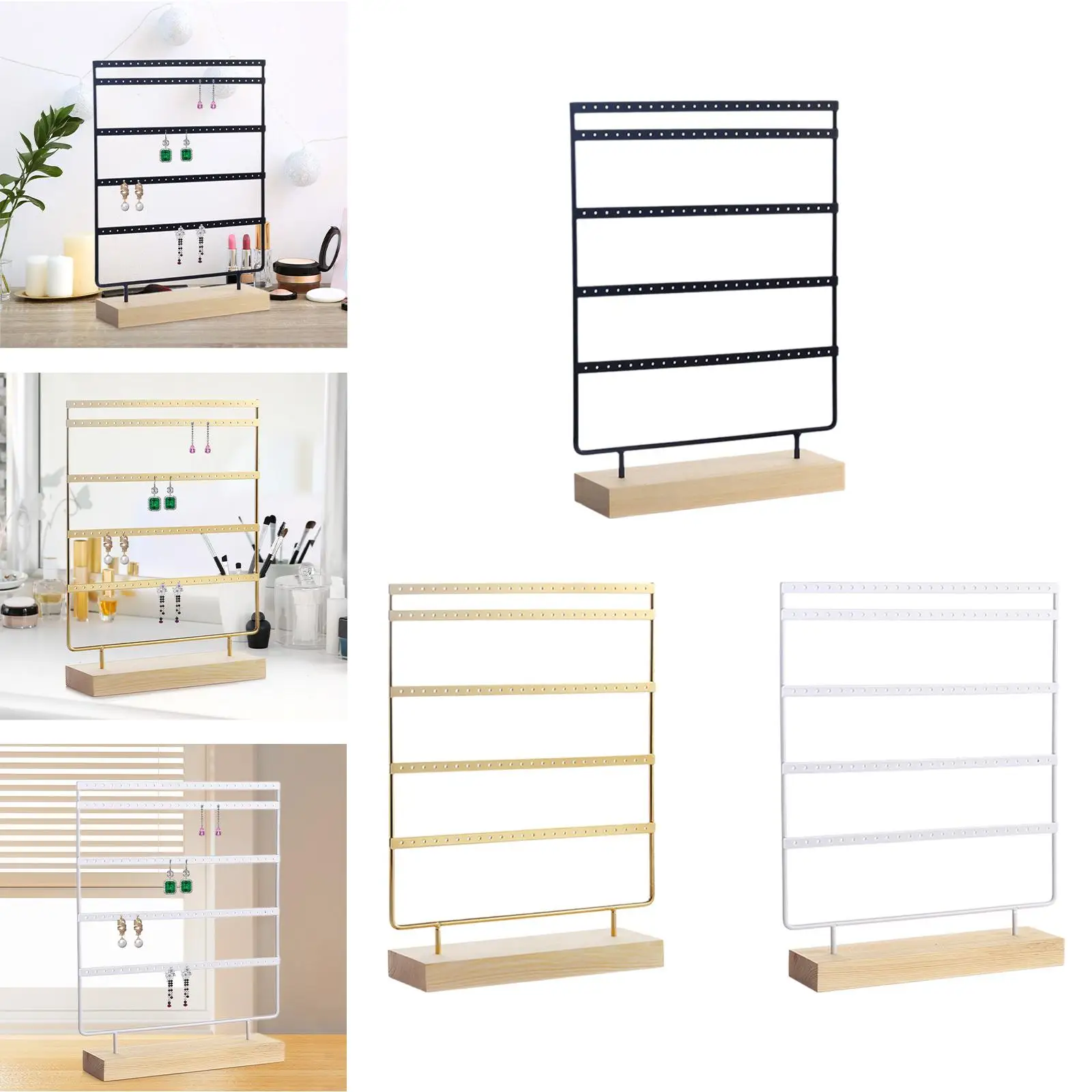 

5-уровневый держатель для сережек, подставка для ювелирных изделий, органайзер для витрины магазина