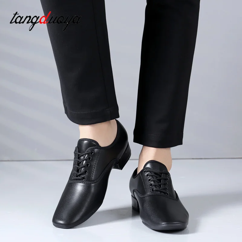 Zapatos de baile latino para hombre, zapatillas de Jazz de Salsa para interiores y exteriores, zapatos de baile modernos de salón de Tango para