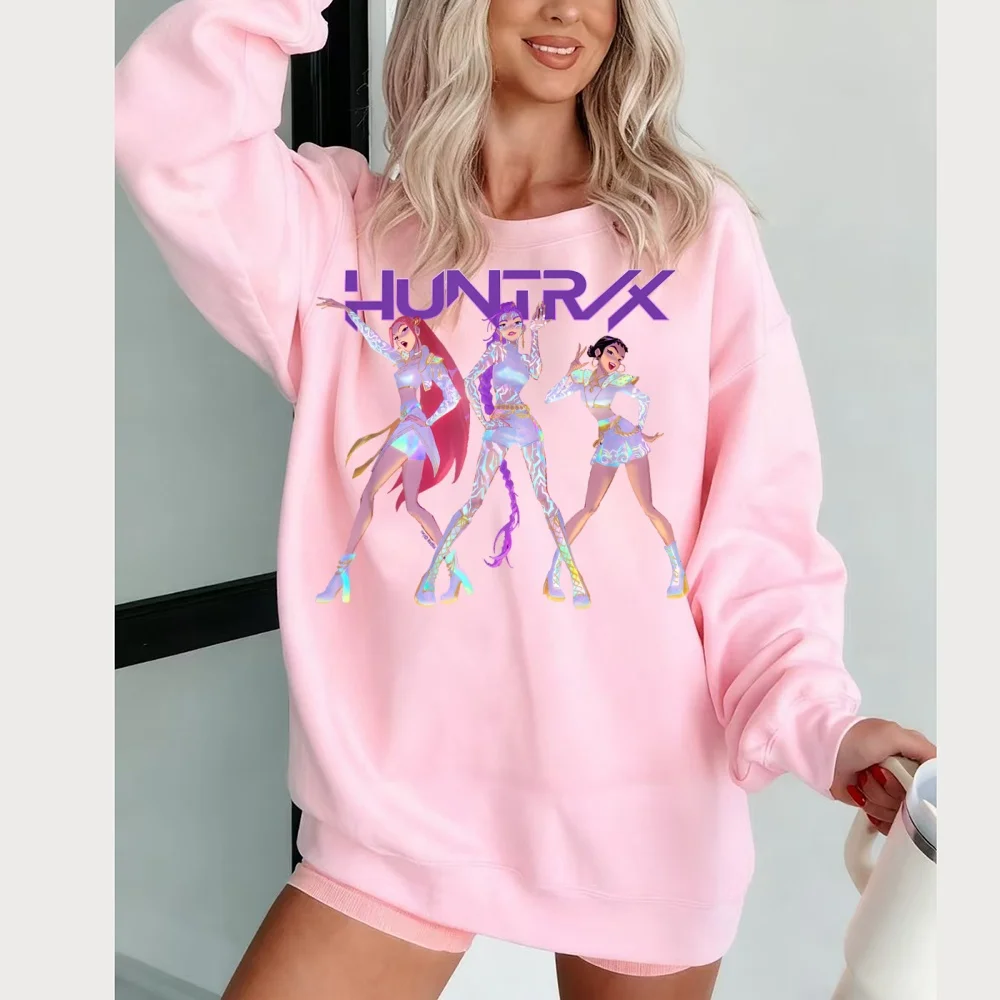 2025年新作アニメ魔女狩り女子グループセーターコミックストリートウェアプルオーバー長袖コットン大きいサイズゆったりスウェット