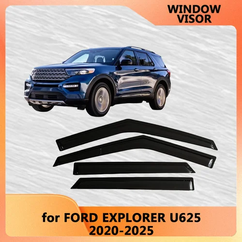 Para Ford Explorer U625 2020 2021 2022 2023 2024 2025 deflectores de viento protectores de lluvia visera de puerta parasol Ventvisor ventana Visor