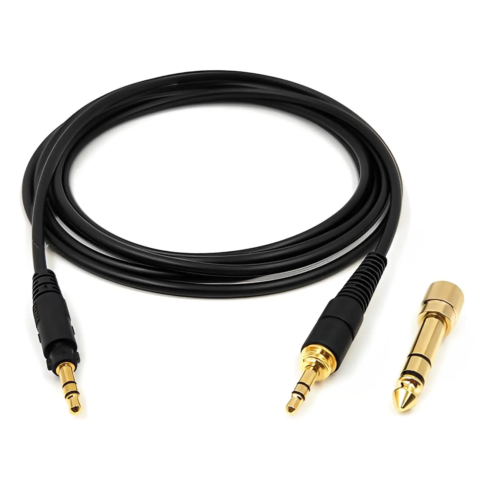 5N High-Purity OFC Cable Compatible with Technics EAH-DJ1200 Headphone & 6.35mm Gold-Plated Adapter plus 3.5mm Plug