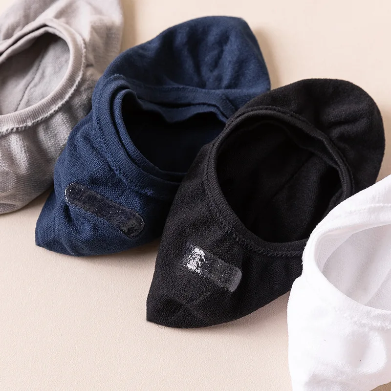 10 Pairs Men Invisible Sock Slippers Male Elastic Non Slip Silicone Short Summer Thin Breathable Casual Nylon No Show Boat Socks