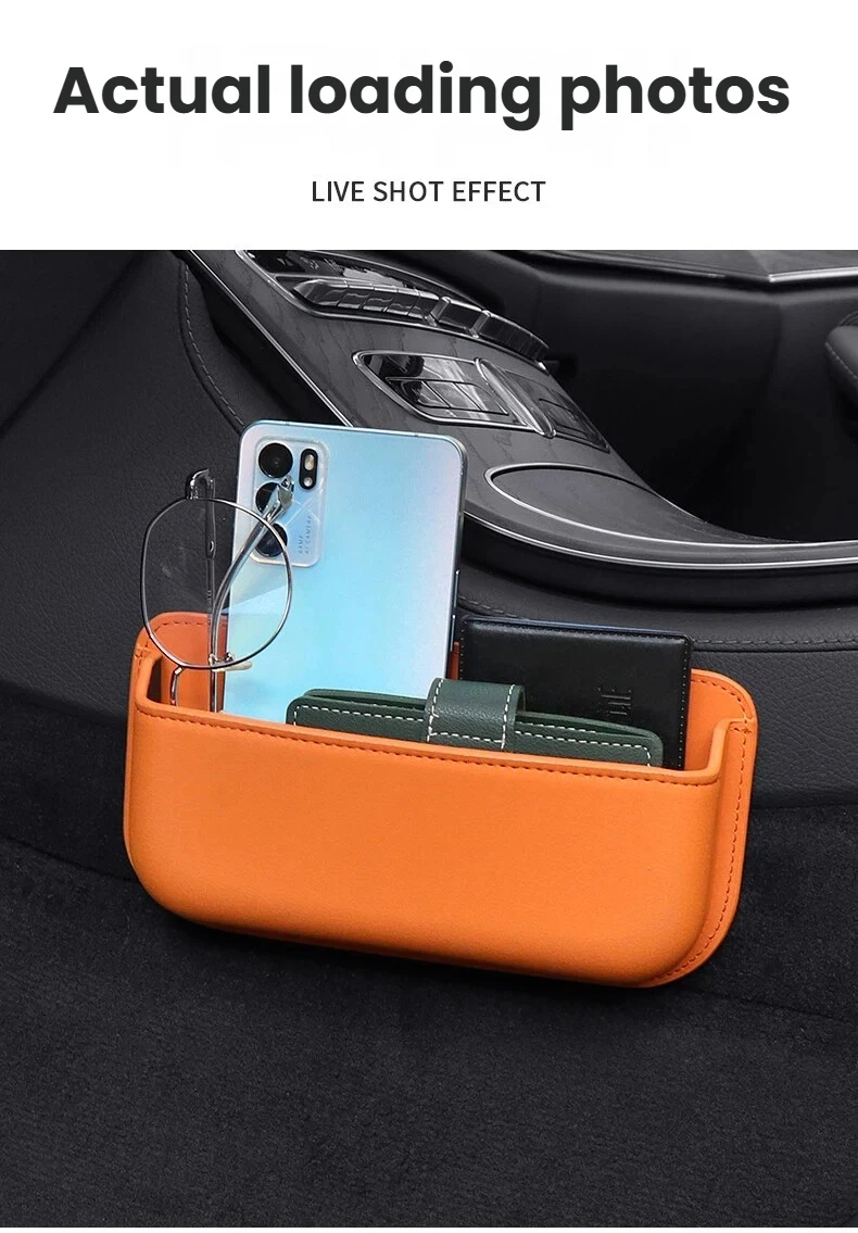 Auto-Organizer-Netztasche, beliebig platzierbar, Auto-Aufbewahrungstasche, Organizer-Tasche für die Rückseite des Sitzes und die Seitentür, Aufbewahrungsbox zum Ordnen von Telefon und Schlüssel – Detail 13