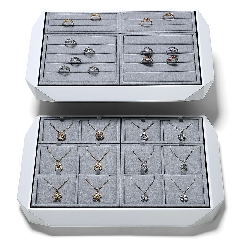 High end jewelry display tray necklace ring bracelet jewelry display props can be customized logo jewelry plate