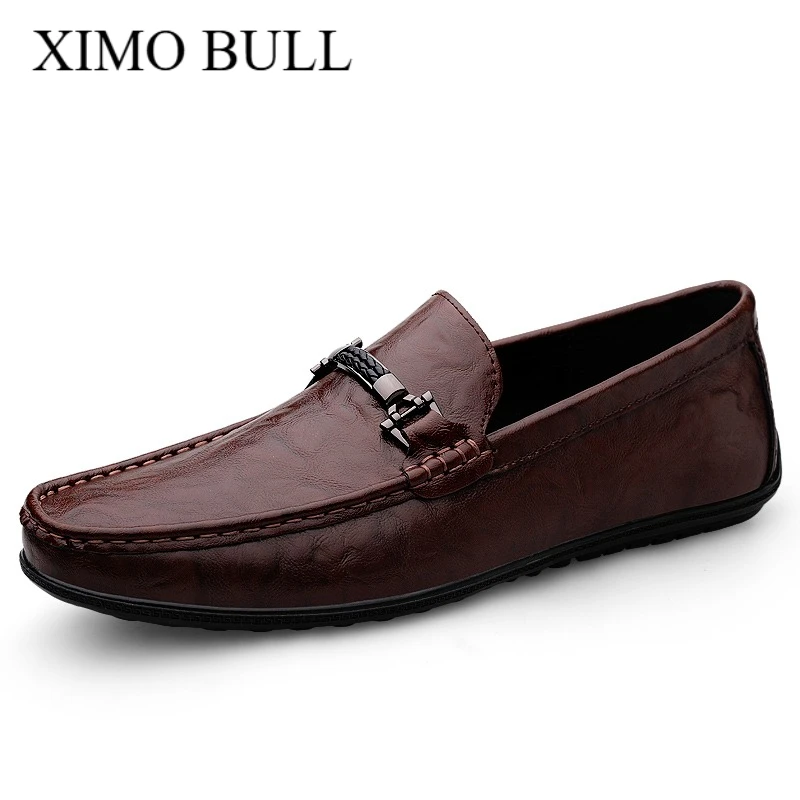 

XIMO BULL New Style Leather Shoes, Fashionable Business Men's Leather Shoes, Men's Leather Shoes for Weddings and Banquets